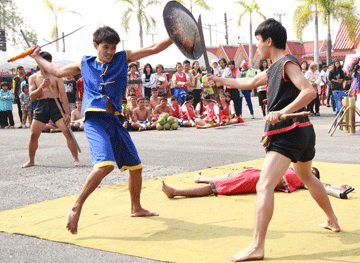 Royal Martial Art performance in Hue, Vietnam